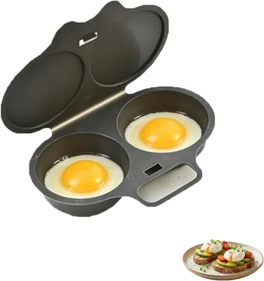 Microwave Egg Poacher with Lid – Dual Cavity Cooker