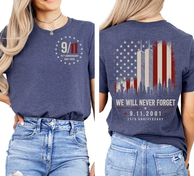 9/11 Memorial Shirt - We Will Never Forget Patriotic Remembrance Best Deal