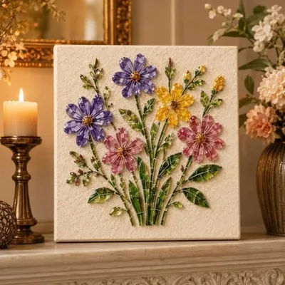 Floral Watering Can Mosaic Bead Craft Kit