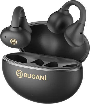 BUGANI Open Earbuds Clip On Wireless Black