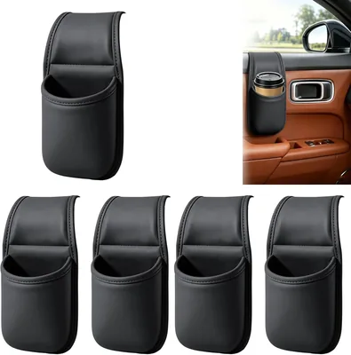 5 Pack Car Door Storage Pocket Leather Seat Organiser Best Deal