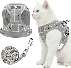 SlowTon Cat Harness & Leash Set - Escape-Proof Vest