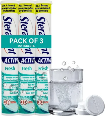 90x Retainer Cleaner Tablets - Fresh Denture Cleaning
