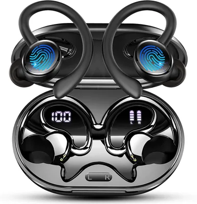 Cuffie Sport Bluetooth 2026 5.4 con Riduzione Rumore, Bassi Stereo 6D, 50 Ore di Autonomia