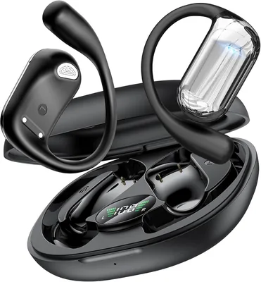 EUQQ Open Ear Wireless Earbuds - Sports Bluetooth Headphones