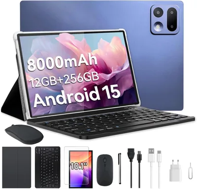 Tablet Xixaomiro Android 15 Pad 10.1", 256GB + 12GB, Câmera 13MP + 5MP, Bateria 8000mAh com Caneta