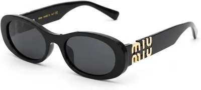 Retro Oval Sunglasses UV Protection Gold-tone