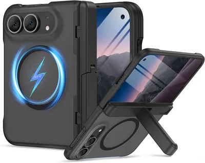 VEGO iPhone Duo Case Screen Protector Stand Black