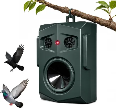 リクト鳥退治 鳥退治 Ultrasonic 屋外用 カモメ退治 | 自動超音波と警告音アクティベーション