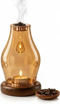 Glass Bakhoor Burner - Candle & Incense Holder