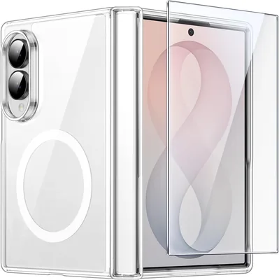 Funda JETech para Samsung Galaxy Z Fold 8 con Protección de Bisagra, Claro