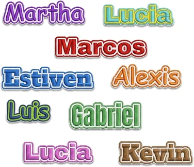 Pack de 2 Parches Bordados Personalizados para Ropa y Mochila Zpubli