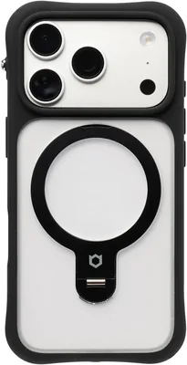 iFace Leany MagSynq スタンドケース iPhone 17 Pro (ブラック) | 米軍MIL規格対応 360度回転スタンド