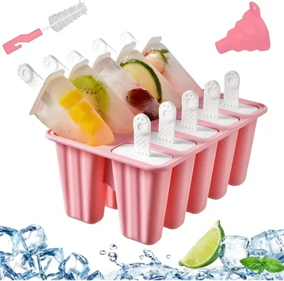 Silicone Popsicle Moulds - 10 Cavities