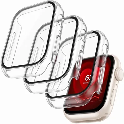 T Tersely 3 Pack Case + Glass for Apple Watch Series 12 42mm