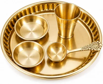 Aksharveda Janmashtami 4 Pcs Bhog Thali Set