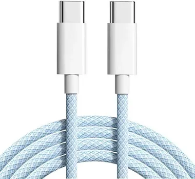 USB-C to USB-C Cable - Blue Braided