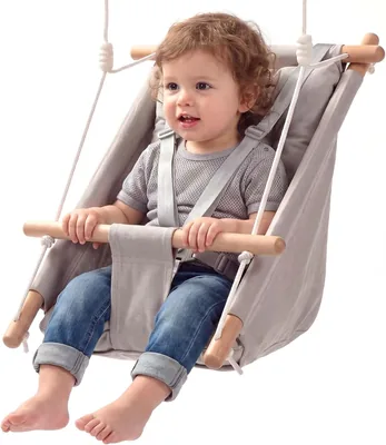 VEVOR Baby Swing 66 lbs Gray Canvas Hammock