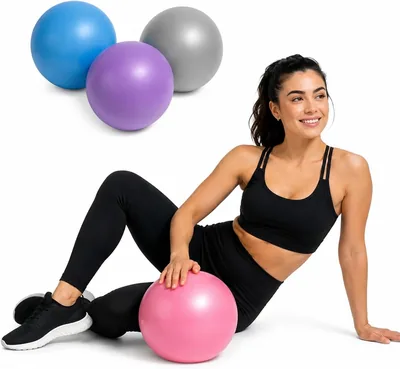 Mini Bola de Pilates 25cm para Treino de Equilíbrio e Core