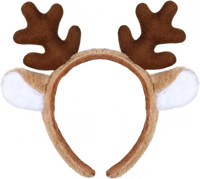 OJIOUI Reindeer Antlers Headband - Christmas Deer Ears