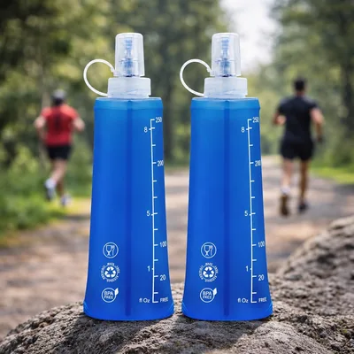 Garrafa Dobrável Soft Flask de Silicone Flexível 250ml