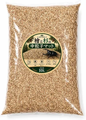 シサイとセダー 中粒マット 2.8L 昆虫飼育・床材 成虫用 粉末駆除
