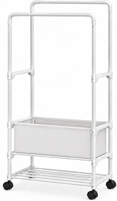 Clothes Hanger Stand Double Rod Rack 148 cm Best Deal