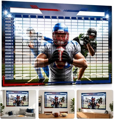 2026 Fantasy Football Draft Board Kit - 14 Teams