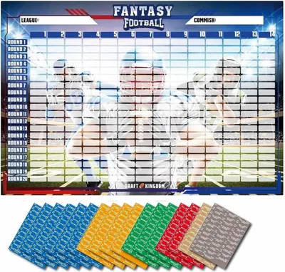 Fantasy Football Draft Board Kit 2026-2027 - Large Vinyl Board Best Deal