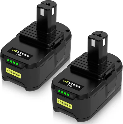 2x 8,0 Ah RB1850 Ersatzakku für Ryobi 18 V | Kompatibel mit RB18L50X, RB1820C, RB1840X, RB18L50G, RB186