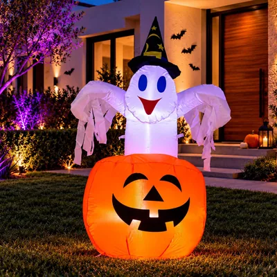 Fantasma de Calabaza Inflable Jardimex 1.5 M