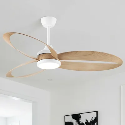 Ventilateur de plafond Parrot Uncle avec éclairage 106 cm, module CCT 3000/4000/5000K, moteur DC silencieux 31W, 6 vitesses, fonction été-hiver