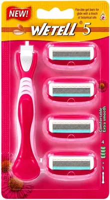 5-Blade Women's Razor with Replacement Cartridges