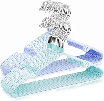 Topika Kids Plastic Clothes Hangers Durable Space-Saving Design
