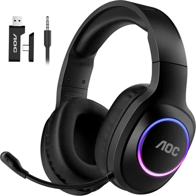 AOC Wireless Gaming Headset PS5/4/Switch PC - Black Best Deal