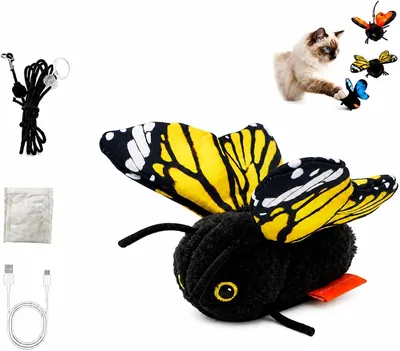 Smart Sensing Flapping Butterfly Cat Toy