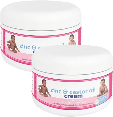 Zinc & Castor Oil Cream 200ml Pack of 2