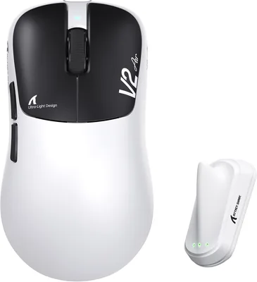 ATTACK SHARK V2 Air Wireless Gaming Mouse - White/Black