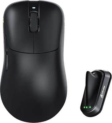 ATTACK SHARK V2 AIR Wireless 8K Polling Gaming Mouse,52g Lightweight-Black | 60K DPI,PAW3955 MAX Sen