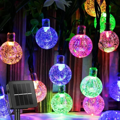2026モデル ソーラーライト LEDストリングライト 長持ち高性能リチウムバッテリー内蔵