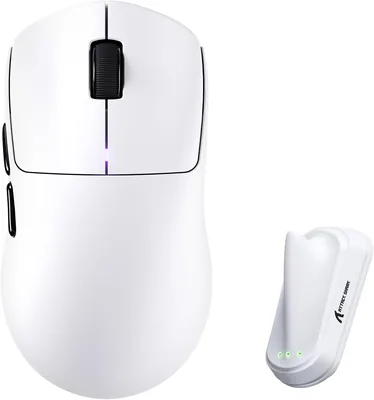 Attack Shark F1 AIR Wireless 8K Ultralight 39g Gaming Mouse-White | PAW3955 MAX 60K DPI Sensor,Nordi
