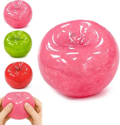 Slush Apple Squishy Toy, Pink