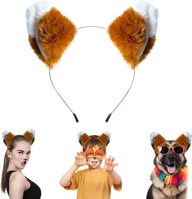 Fox Ears Headband Furry Halloween Costume