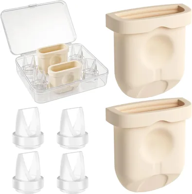 2 Silicone Diaphragms + 4 Duckbill Valves - eufy Breast Pump Replacement Parts