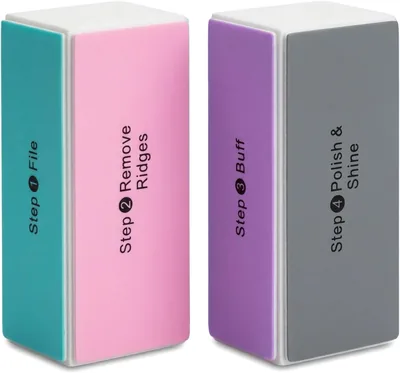 Premify Nail Buffer Block, 4-Way Buffer for Natural Nails