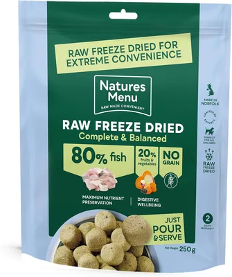 Natures Menu Freeze Dried Fish Nuggets 250gr