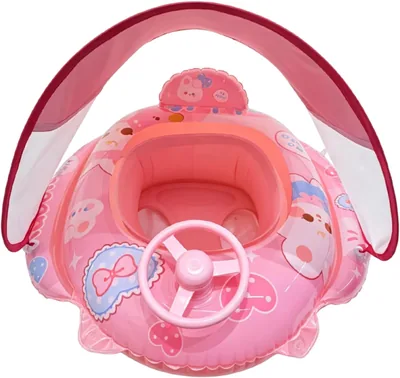 ZoraYorce Inflatable Toddler Float with Canopy - Best Deal
