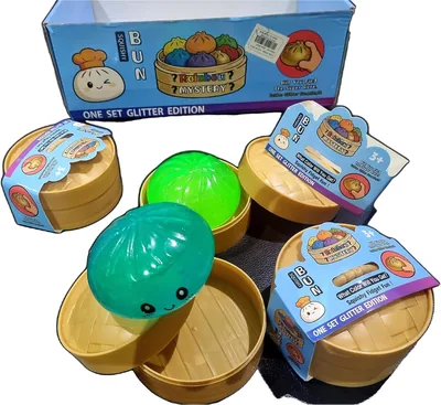 Squishy Bun Dumpling Toy Sugar Edition