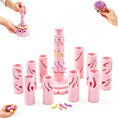 Promted Flower Modular Clay Bloom Maker with 9 Shaping Sleeves