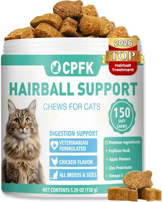 Furball Treatment Cat Chews 150 Softs - Hairball Relief